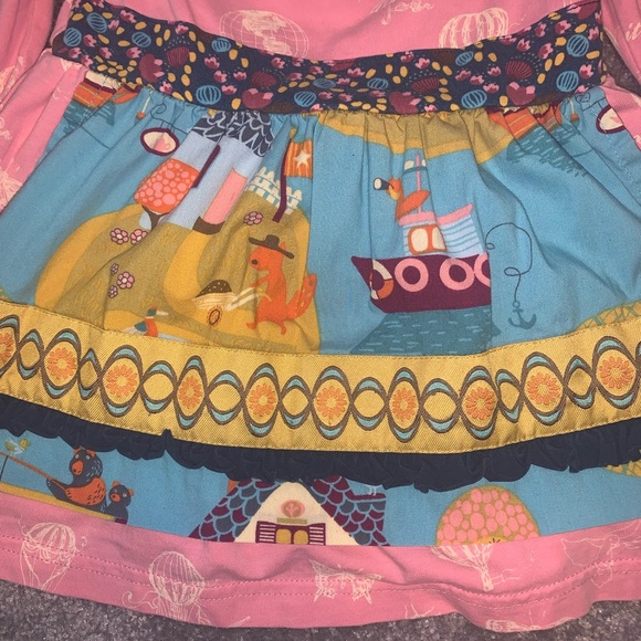 Matilda Jane Paint by Numbers Lily Pad Damsel Apron Dress Sz 12m - Picture 3 of 5
